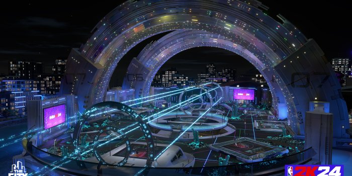 1920x1080 NBA 2K24 Futuristic Court HD Wallpaper