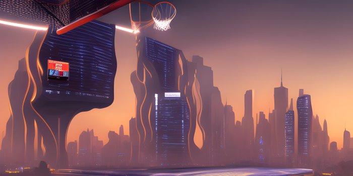 3072x2048 NBA 2K24 FUTURISTIC BASKETBALL CITY