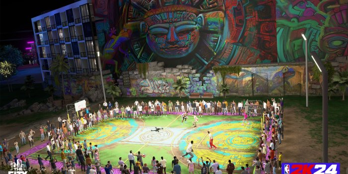 1920x1080 NBA 2K24 Vibrant Court HD Wallpaper