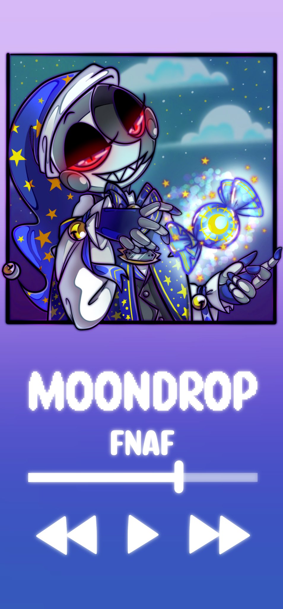 954x2048 Music Player Moon