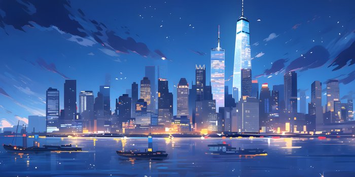 1536x864 Stunning Night Cityscape Wallpaper