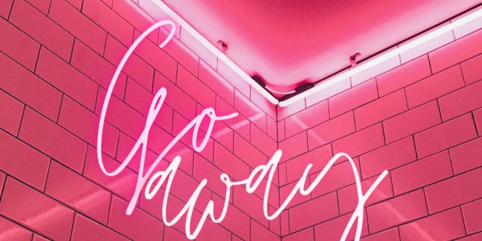 1080x1920 Iphone Baddie Go Away Wallpaper