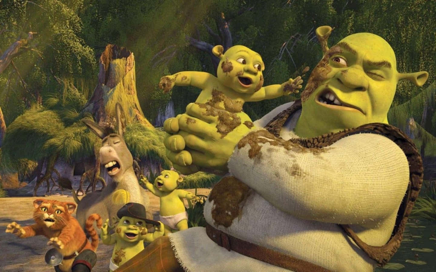 1440x900 Download free Funny Shrek Donkey And