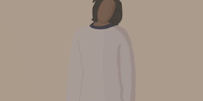 800x1733 Daniel Caesar Minimalist Art Wallpaper