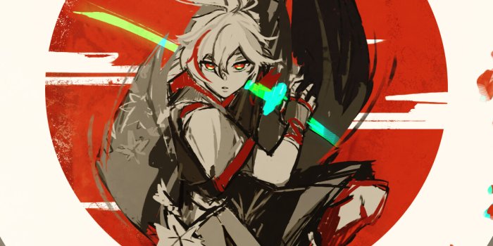 1125x2436 Kaedehara Kazuha (phone wallpaper