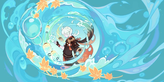 1920x1006 adventure in Genshin Impact. Wallpaper