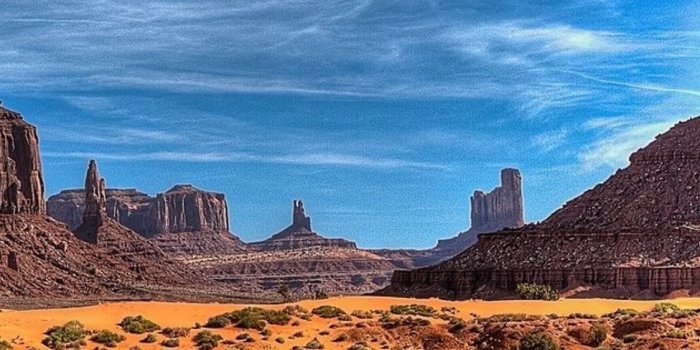 1125x2436 Utah Monument Valley Crag Clouds iPhone