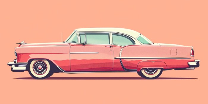 1536x864 Classic Car Pink Cadillac Desktop