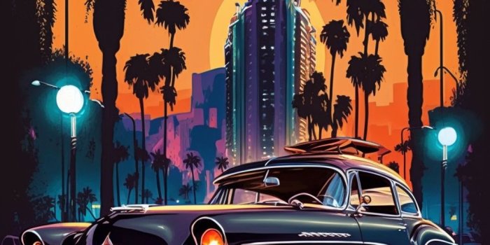 1024x1536 35 classic car - vintage art