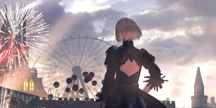 1440x2560 Nier Automata Carnival Wallpaper - Cat