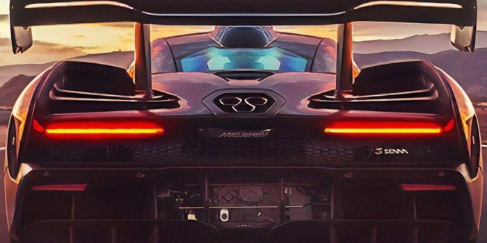 1215x2160 McLaren Senna rear view - backiee