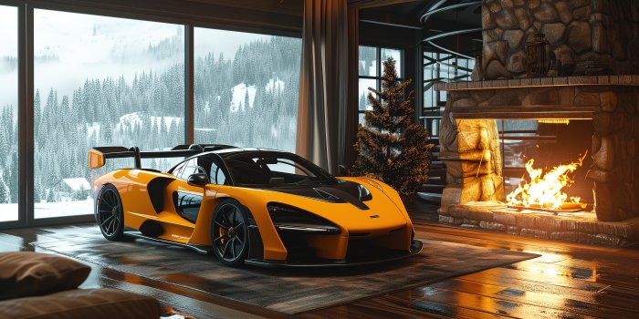5120x2880 Yellow McLaren Senna Cozy Car Wallpaper