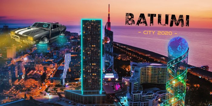 1280x720 Batumi City! Aerial film