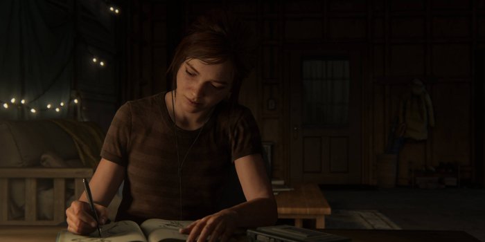 1920x1080 Download free Ellie With A Notebook In