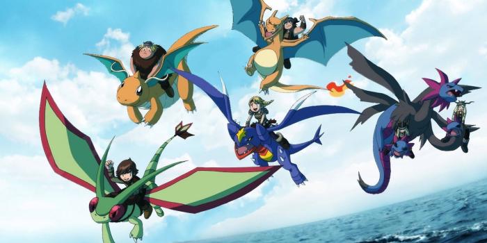 1920x1200 Dragonite with Dragons Wallpaper