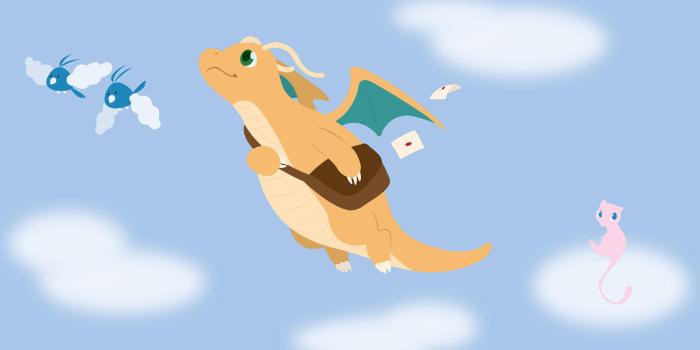 1920x1120 Download free Mailman Dragonite In Sky