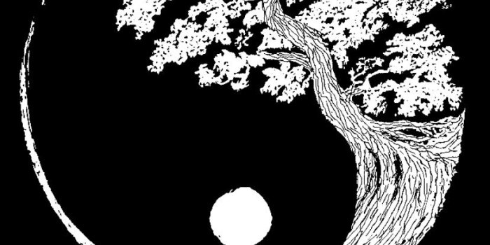 828x1792 Yin Yang Tree of Life