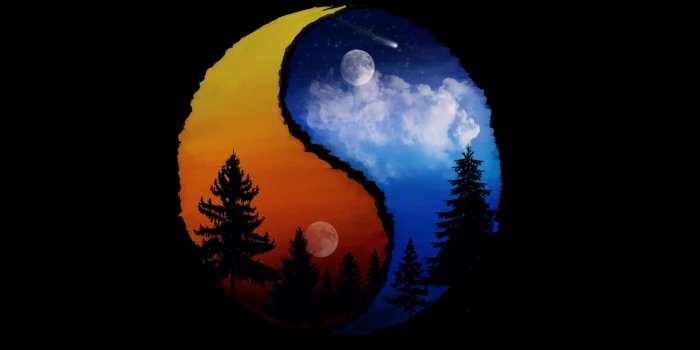 1920x1080 Download Yin Yang 4K Sunset And Night