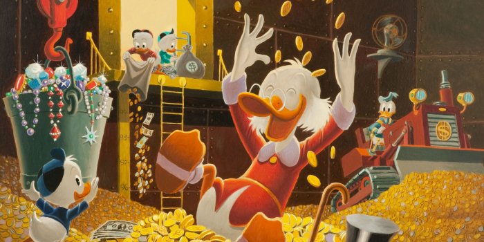 3000x2315 Wallpaper coins, disney, Scrooge McDuck