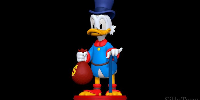 1920x1080 Scrooge McDuck - 3D Model by SillyToys