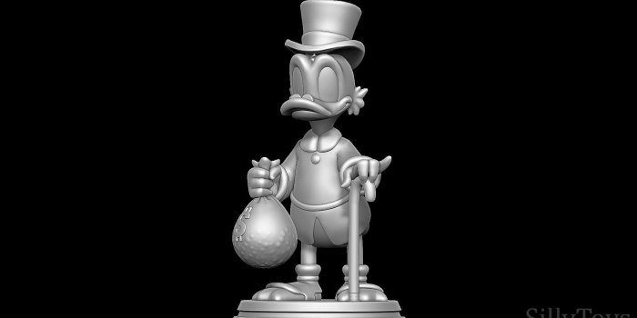 1920x1080 Scrooge McDuck - 3D Model by SillyToys