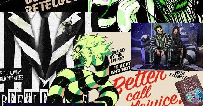 670x1192 Beetlejuice Collage Poster Wallpaper