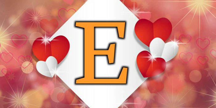 1280x960 Download Letter E Hearts Wallpaper