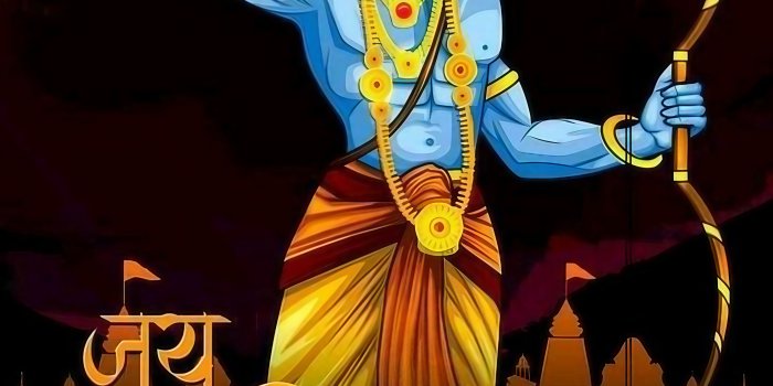 2940x5388 Jai shri ram black background