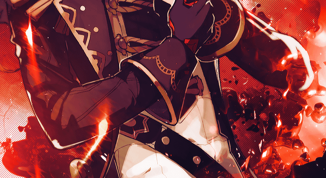 640x1421 Diluc and Fischl - Mobile backgrounds