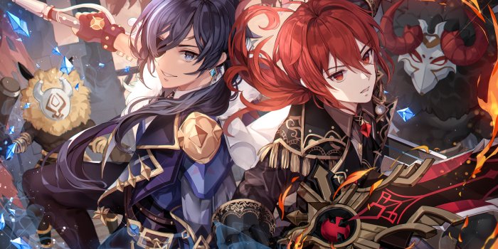 5760x3240 Diluc X Kaeya Wallpapers