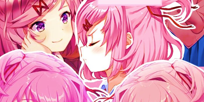 1240x1754 A Natsuki wallpaper made by me :D : r/DDLC
