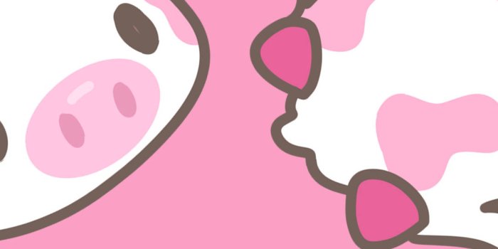 1080x1920 Strawberry Cow Pink Horns Wallpaper