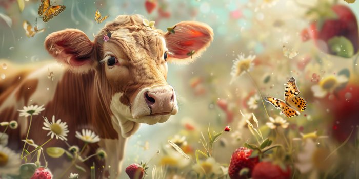 3840x2152 Strawberry Cow Wallpaper, Free, 4k