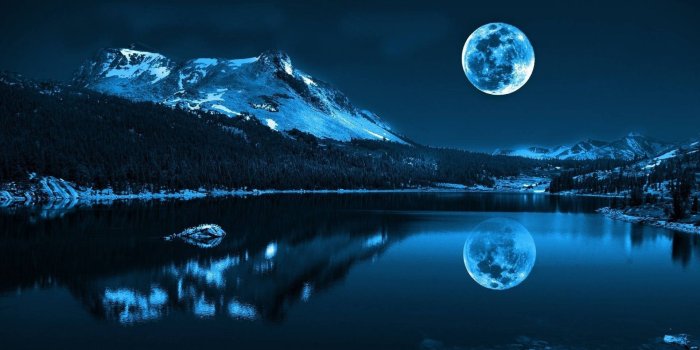 1920x1080 Blue Night Time Picture Wallpaper