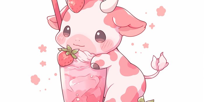 3000x3000 Strawberry Cow Wallpaper - Etsy Singapore