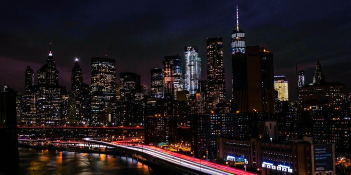 2048x2048 New York City Wallpaper 4K, Night view