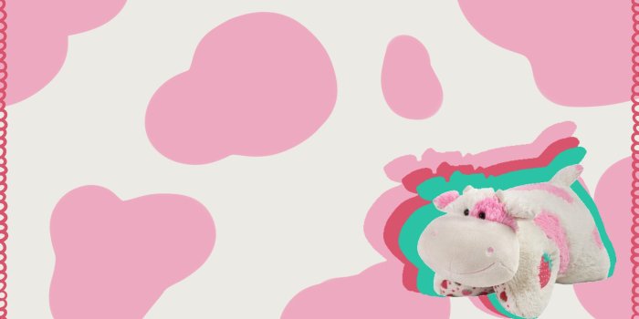 2048x1152 Made a Strawberry Cow Pillow Pet themed