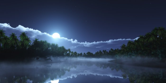 2880x1800 Moon light Wallpaper 4K, Night time