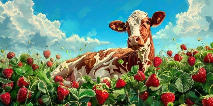 3840x2152 Strawberry Cow Wallpaper, Free, 4k