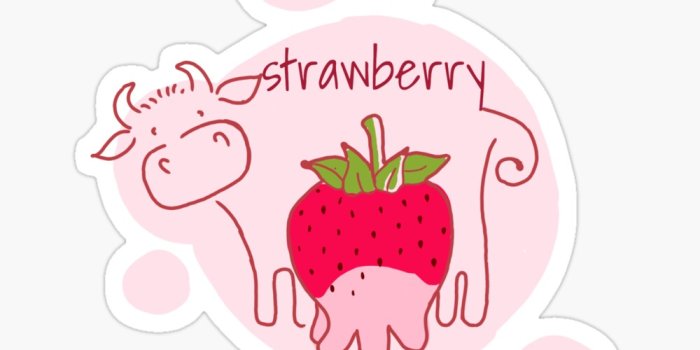 1000x1000 Strawberry Cow Pet