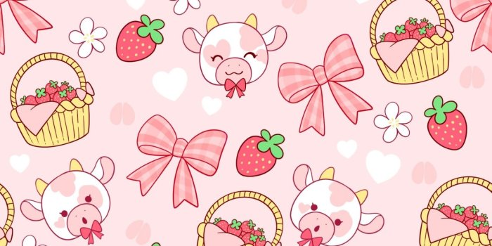 1280x1280 strawberrycow #strawberry #cow #moo