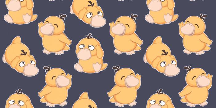 1072x1280 Psyduck pattern by Mr.Jazz -- Fur