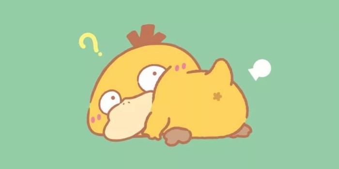 887x1920 Green Pastel Psyduck Phone Wallpaper