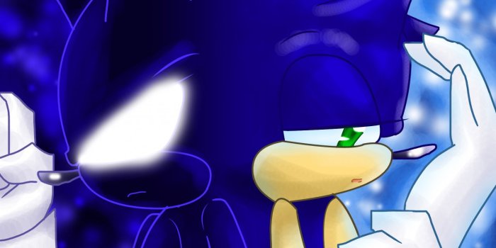 1280x1007 Dark Sonic: Anxiety by PuppyMel -- Fur