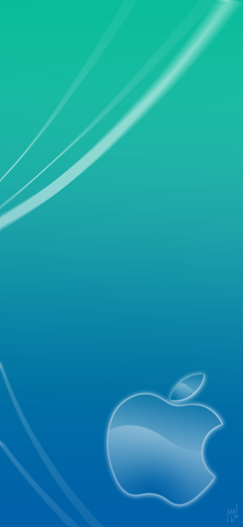 828x1792 Frutiger Aero-inspired iPhone Wallpaper