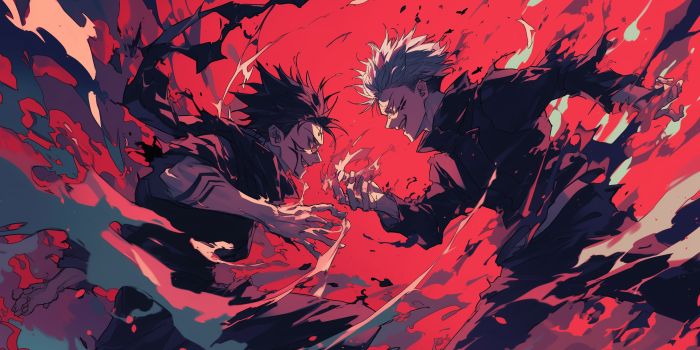 2912x1632 Satoru Gojo vs Sukuna HD Wallpaper