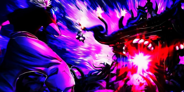 2614x1472 Gojo Vs Sukuna Wallpaper by Sam19