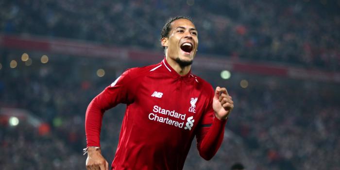 1920x1080 Virgil Van Dijk In Red Jersey Wallpaper