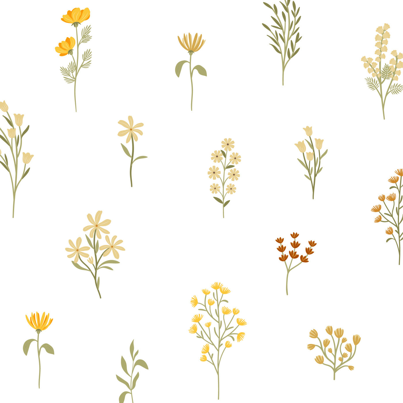 1400x1400 Wildflower Collection Peel And Stick