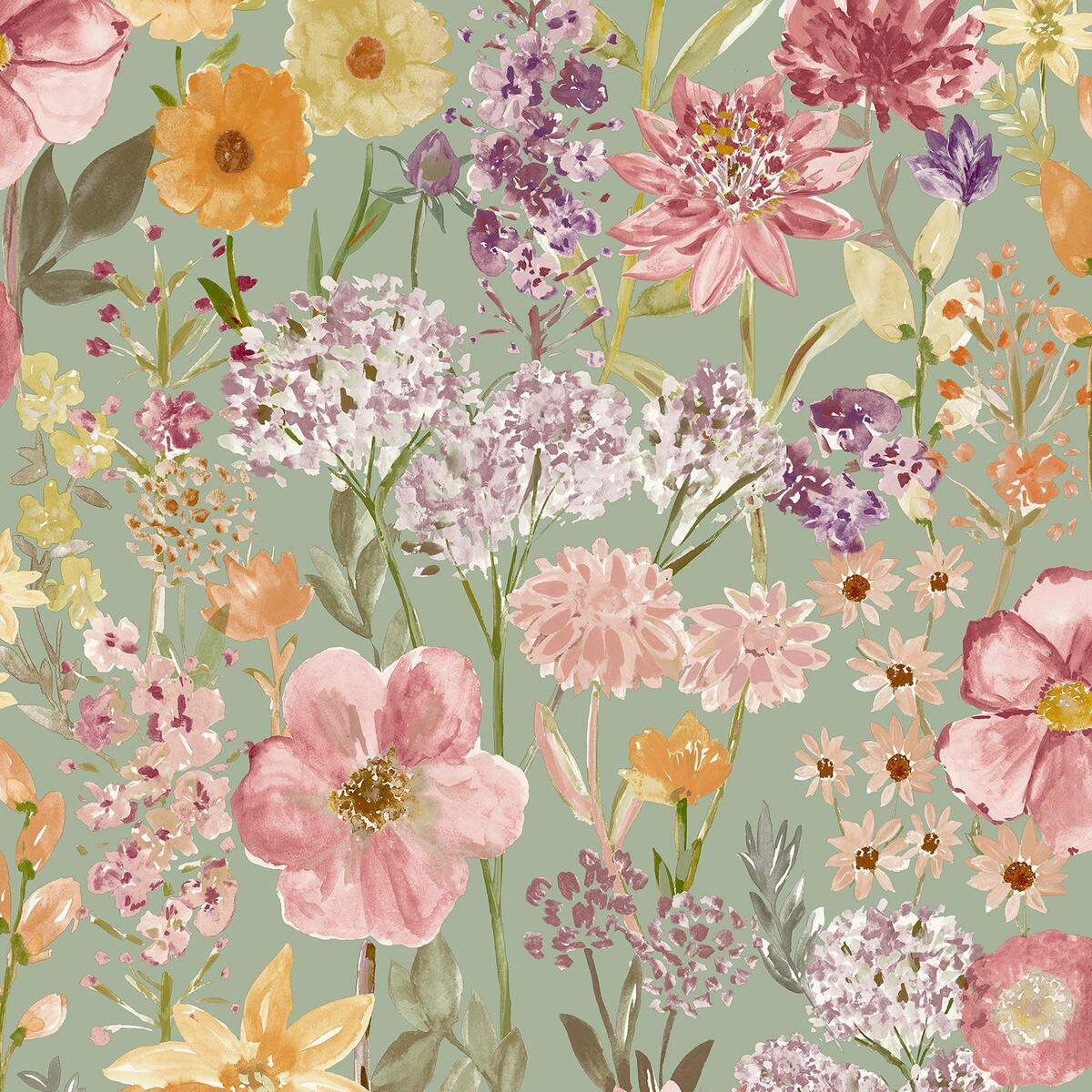 1200x1200 Meadow Wild Flowers Wallpaper Natural